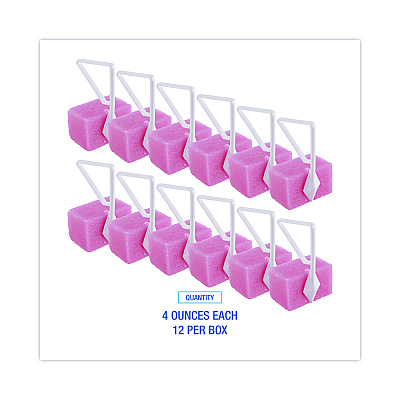 Boardwalk Toilet Bowl Para Deodorizer Block, Cherry Scent, 4 oz, Pink, 12/Box (BWKB04BX)