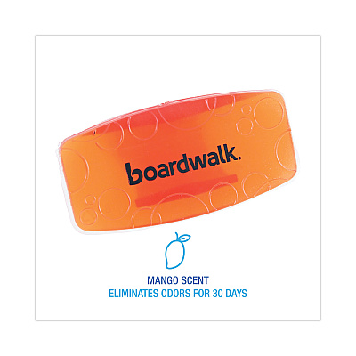 Boardwalk Bowl Clip, Mango Scent, Orange, 12/Box (BWKCLIPMAN)