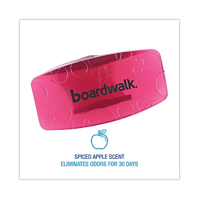 Boardwalk Bowl Clip, Spiced Apple Scent, Red, 12/Box (BWKCLIPSAP)