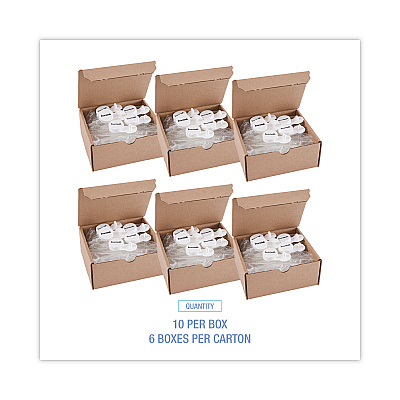 Boardwalk Curve Air Freshener, Mango, Clear, 10/Box, 6 Boxes/Carton (BWKCURVEMANCT)
