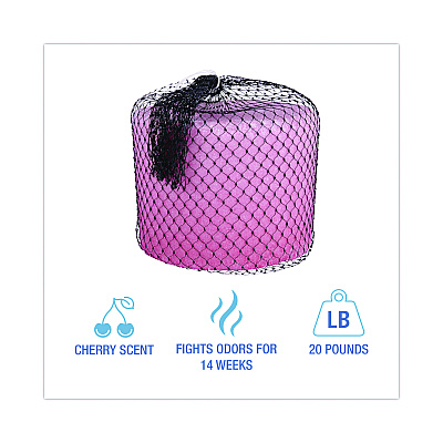 Boardwalk 14-Week Super Block Deodorizer, 20 lb, Pink, Cherry (BWKG20)