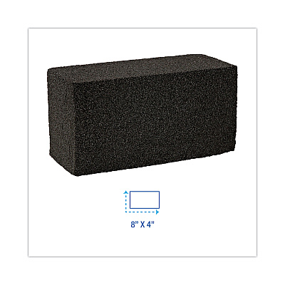 Boardwalk Grill Brick, 8 x 4, Black, 12/Carton (BWKGB12PC)