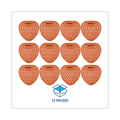 Boardwalk Gem Urinal Screens, Mango Scent, Orange, 12/Box (BWKGEMMAN)