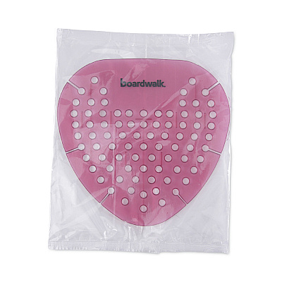 Boardwalk Gem Urinal Screens, Spiced Apple Scent, Red, 12/Box (BWKGEMSAP)