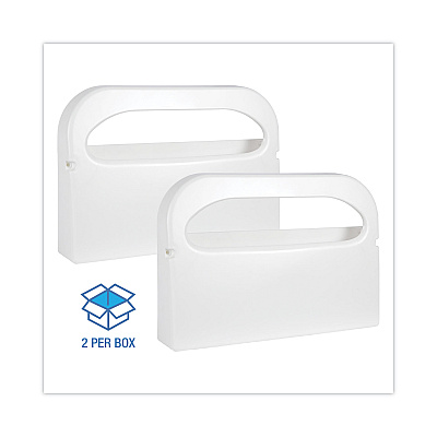 Boardwalk Toilet Seat Cover Dispenser, 16 x 3 x 11.5, White, 2/Box (BWKKD100)