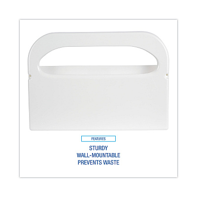 Boardwalk Toilet Seat Cover Dispenser, 16 x 3 x 11.5, White, 2/Box (BWKKD100)