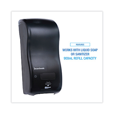 Boardwalk Bulk Fill Soap Dispenser, 900 mL, 5.5 x 4 x 12, Black (BWKSH900SBBW)