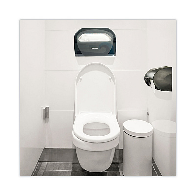 Boardwalk Toilet Seat Cover Dispenser, 17.25 x 3.13 x 11.75, Smoke Black (BWKTS510SBBWEA)