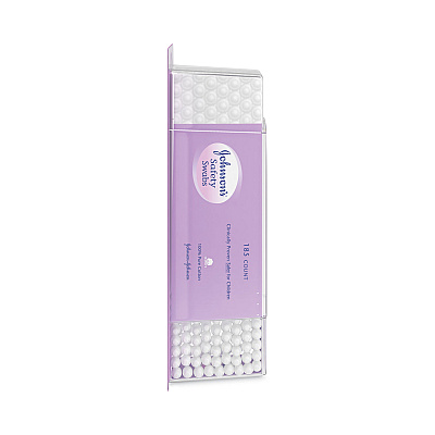 Johnson & Johnson Pure Cotton Swabs, Safety Swabs, 185/Pack (JOJ002948)