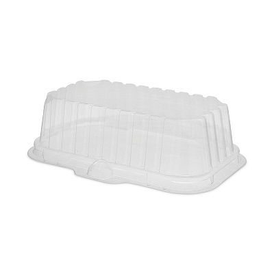 Pactiv Evergreen OPS Dome-Style Lid, 17S Deep Dome, 8.3 x 4.8 x 2.1, Clear, Plastic, 250/Carton (PCT0CI8D17S0000)