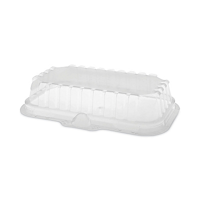 Pactiv Evergreen OPS Dome-Style Lid, 17S Shallow Dome, 8.3 x 4.8 x 1.5, Clear, Plastic, 252/Carton (PCT0CI8S17S0000)