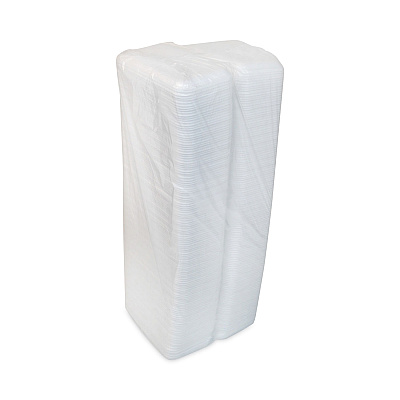 Pactiv Evergreen Supermarket Tray, #10S, 10.75 x 5.7 x 0.65, White, Foam, 500/Carton (PCT0TF110S00000)