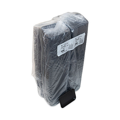 Pactiv Evergreen Supermarket Tray, #2, 8.2 x 5.7 x 0.91, Black, Foam, 500/Carton (PCT0TFB00200000)