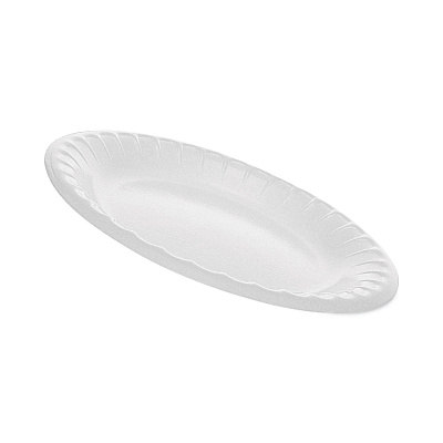 Pactiv Evergreen Placesetter Deluxe Laminated Foam Dinnerware, Plate, 6" dia, White, 1,000/Carton (PCT0TK100060000)