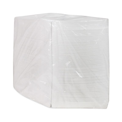 Pactiv Evergreen Paperboard Hinged Container, Pizza Box, 8.26 x 6.56 x 1.5, White, Paper, 500/Carton (PCTD148CLMW)