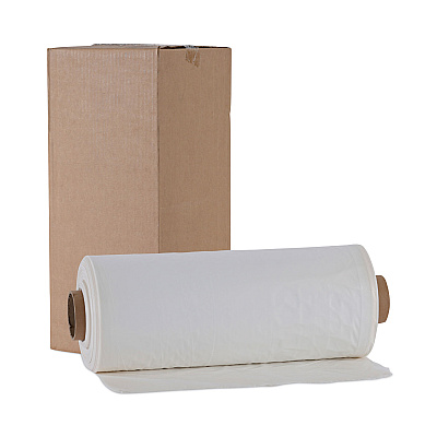 Boardwalk Industrial Drum Liners Rolls, 60 gal, 1.8 mil, 38" x 63", Clear, 75/Carton (BWKD38633CL)