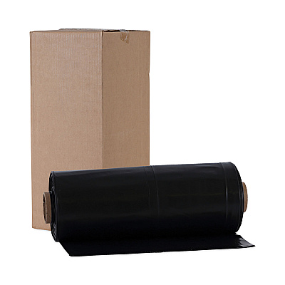 Boardwalk Industrial Drum Liners Rolls, 60 gal, 2.7 mil, 38" x 63", Black, 50/Carton (BWKD38634BN)