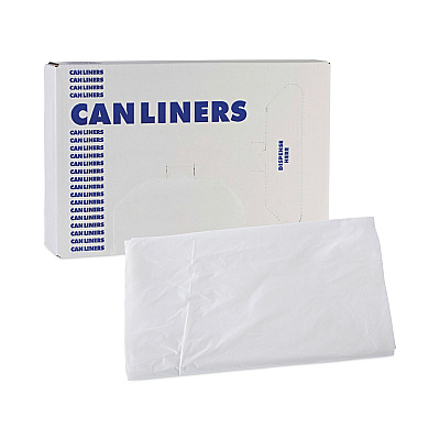 Boardwalk High Density Industrial Can Liners Flat Pack, 56 gal, 16 mic, 43" x 48", Natural, Flat Pack, 200/Carton (BWKH4348S)