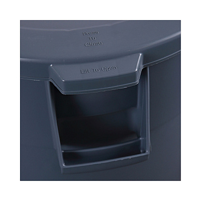 Boardwalk Lids for 32 gal Waste Receptacle, Flat-Top, Round, Plastic, Gray (BWK32GLWRLIDG)