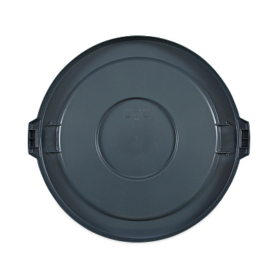 Boardwalk Lids for 32 gal Waste Receptacle, Flat-Top, Round, Plastic, Gray (BWK32GLWRLIDG)