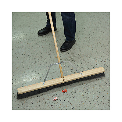 Boardwalk Metal Handle Braces, Large, Fits 24" to 48" Floor Sweeps, 0.5 x 17 x 12 (BWK119)
