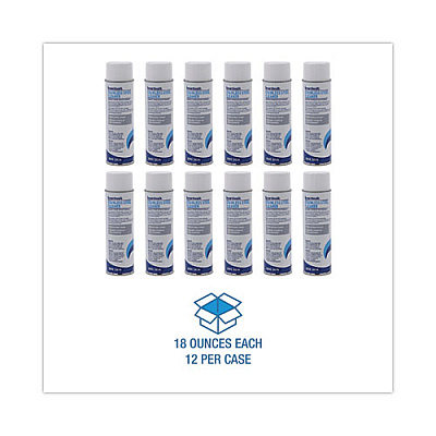 Boardwalk Stainless Steel Cleaner and Polish, Lemon, 18 oz Aerosol Spray, 12/Carton (BWK347ACT)