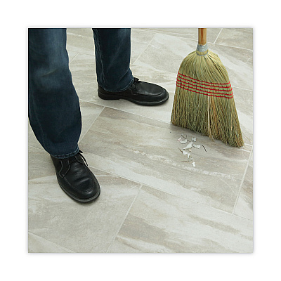 Boardwalk Parlor Broom, Corn Fiber Bristles, 55" Overall Length, Natural, 12/Carton (BWK926CCT)