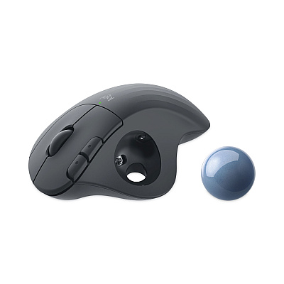 Logitech Ergo M575 Trackball, 32.8 ft Wireless Range, Right Hand Use, Graphite (LOG910006197)