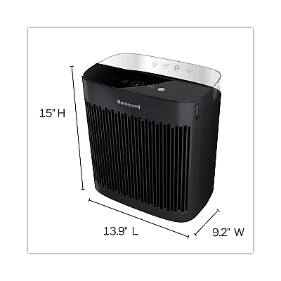 Honeywell InSight HEPA Air Purifier HPA5100B, 190 sq ft Room Capacity, Black