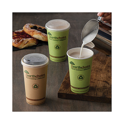 Pactiv Evergreen EarthChoice Compostable Paper Cup, 16 oz, Green, 1,000/Carton (PCTDPHC16EC)