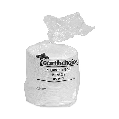 Pactiv Evergreen EarthChoice Compostable Fiber-Blend Bagasse Dinnerware, Plate, 6" dia, Natural, 1,000/Carton (PCTMC500060001)