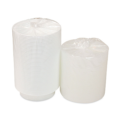Pactiv Evergreen Newspring VERSAtainer Microwavable Containers,  24 oz, 7 x 7 x 2.38, White/Clear, Plastic, 150/Carton (PCTNC723)