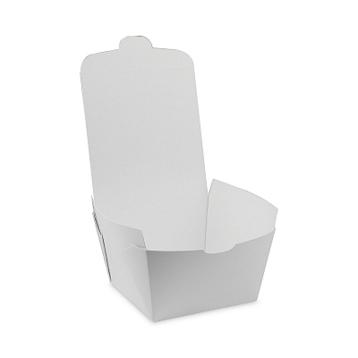 Pactiv Evergreen EarthChoice OneBox Paper Box, 37 oz, 4.5 x 4.5 x 2.5, White, 312/Carton (PCTNOB01W)