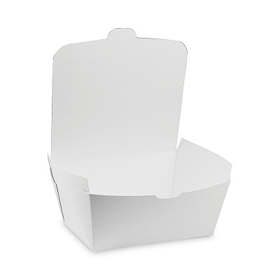 Pactiv Evergreen EarthChoice OneBox Paper Box, 66 oz, 6.5 x 4.5 x 3.25, White, 160/Carton (PCTNOB03W)