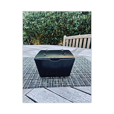 Pactiv Evergreen EarthChoice OneBox Paper Box, 46 oz, 4.5 x 4.5 x 3.25, Black, 200/Carton (PCTNOB08B)