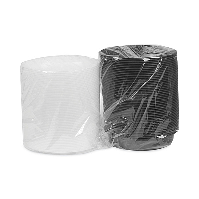 Pactiv Evergreen Newspring VERSAtainer Microwavable Containers, Oval, 32 oz, 9.1 x 6.7 x 1.9, Black/Clear, Plastic, 150/Carton (PCTOC32B)