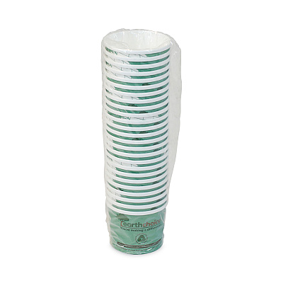 Pactiv Evergreen EarthChoice Compostable Soup Cup, Medium, 12 oz, 3.63" Diameter x 3.63"h, Teal, Paper, 500/Carton (PCTPHSC12ECDI)