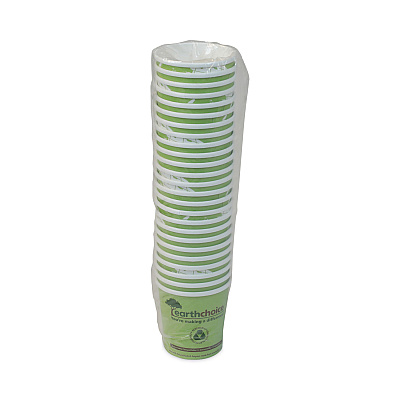 Pactiv Evergreen EarthChoice Compostable Soup Cup Large, 16 oz, 3.63" Diameter x 3.88"h, Green, Paper, 500/Carton (PCTPHSC16ECDI)