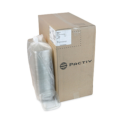 Pactiv Evergreen EarthChoice Square Recycled Bowl, 16 oz, 5 x 5 x 1.75, Clear, Plastic, 504/Carton (PCTSAC0516)