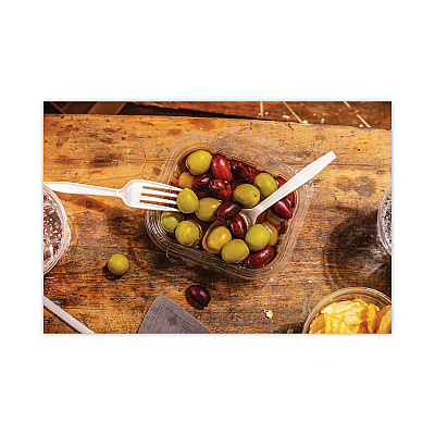 Pactiv Evergreen EarthChoice Tamper Evident Recycled Hinged Lid Deli Container, 16 oz, 5.38 x 4.5 x 2.63, Clear, Plastic, 304/Carton (PCTTEHL5X416)