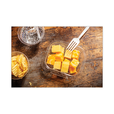 Pactiv Evergreen EarthChoice Tamper Evident Recycled Hinged Lid Deli Container, 16 oz, 5.38 x 4.5 x 2.63, Clear, Plastic, 304/Carton (PCTTEHL5X416)