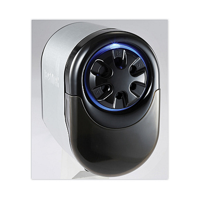 Bostitch QuietSharp Glow Classroom Electric Pencil Sharpener, AC-Powered, 6.13 x 10.69 x 9, Silver/Black (BOSEPS11HC)