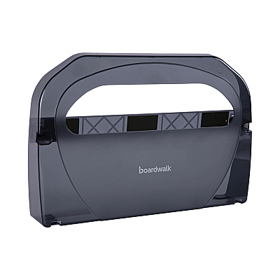 Boardwalk Toilet Seat Cover Dispenser, 17.25 x 3.13 x 11.75, Smoke Black (BWKTS510SBBWEA)