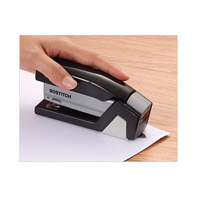 Bostitch InJoy One-Finger 3-in-1 Eco-Friendly Compact Stapler, 20-Sheet Capacity, Black (ACI1510)