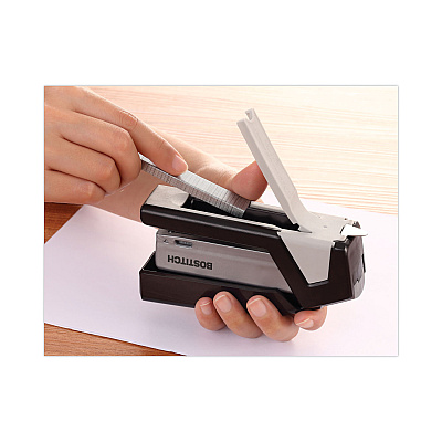 Bostitch InJoy One-Finger 3-in-1 Eco-Friendly Compact Stapler, 20-Sheet Capacity, Black (ACI1510)