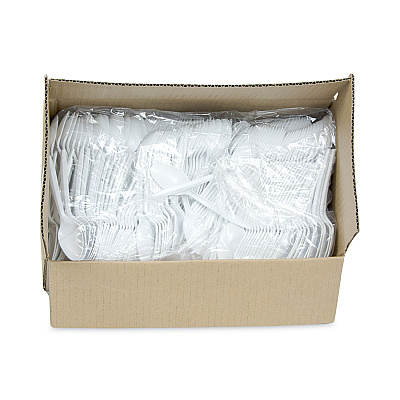 Pactiv Evergreen Fieldware Cutlery, Spoon, Mediumweight, White, 1,000/Carton (PCTYFWSWCH)