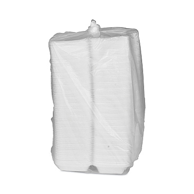 Pactiv Evergreen SmartLock Foam Hinged Lid Container, Medium, 8.75 x 5.5 x 3, White, 220/Carton (PCTYHLW01880000)
