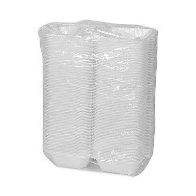 Pactiv Evergreen SmartLock Foam Hinged Lid Container, Sandwich, 5.75 x 5.75 x 3.25, White, 504/Carton (PCTYHLW06000000)
