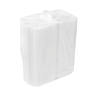Pactiv Evergreen SmartLock Foam Hinged Lid Container, Small, 7.5 x 8 x 2.63, White, 150/Carton (PCTYHLW07010000)