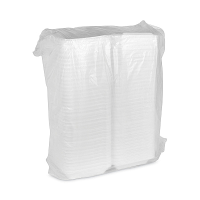 Pactiv Evergreen SmartLock Foam Hinged Lid Container, Medium, 8 x 8 x 3, White, 150/Carton (PCTYHLW08010000)